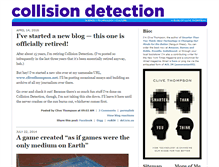 Tablet Screenshot of collisiondetection.net